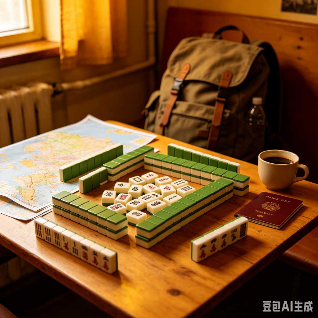 wood mahjong tiles